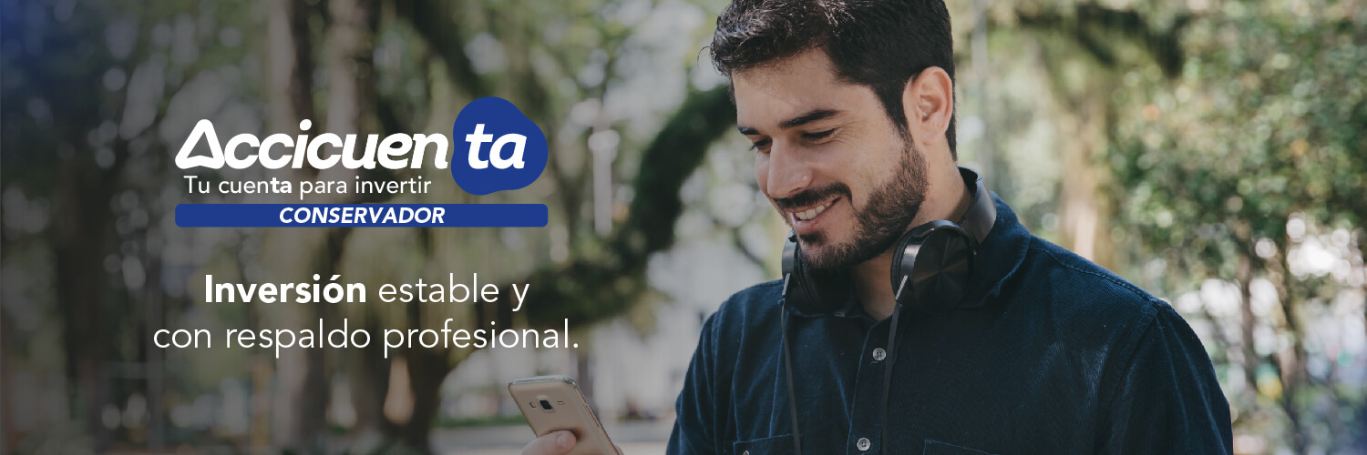 Invertir en Colombia desde 50 mil pesos con Accicuenta Conservador