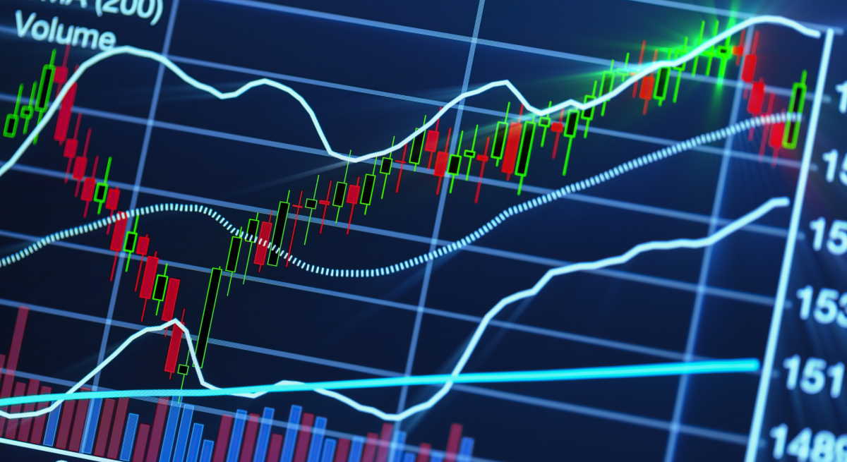 mercados bolsa inversion grafico chart subidas 1200 dreamstime