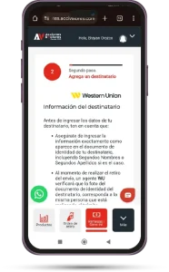 recibir dinero del exterior